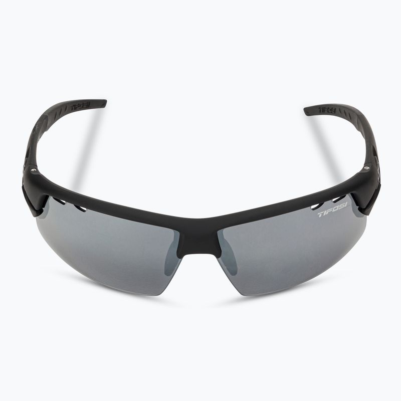 Tifosi Crit Fototec matte black/smoke/ac red/clear cycling glasses 4