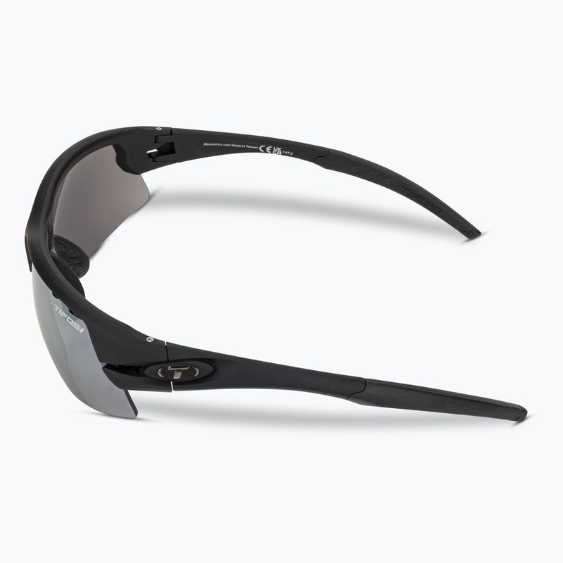 Tifosi Crit Fototec matte black/smoke/ac red/clear cycling glasses 5