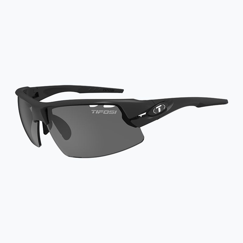 Tifosi Crit Fototec matte black/smoke/ac red/clear cycling glasses 6