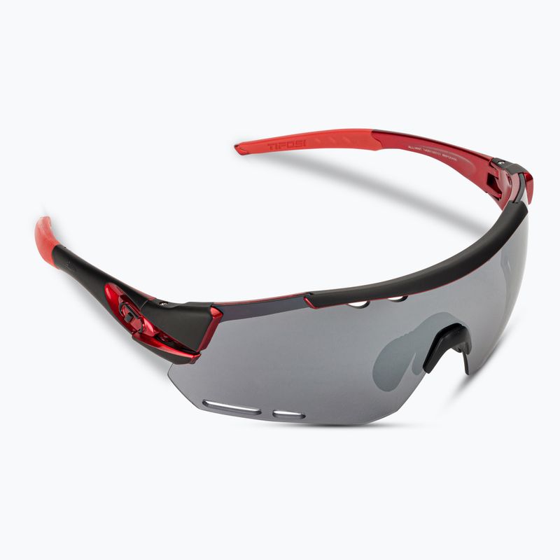 Tifosi Alliant 3 black red/smoke/ac red/clear cycling glasses 2