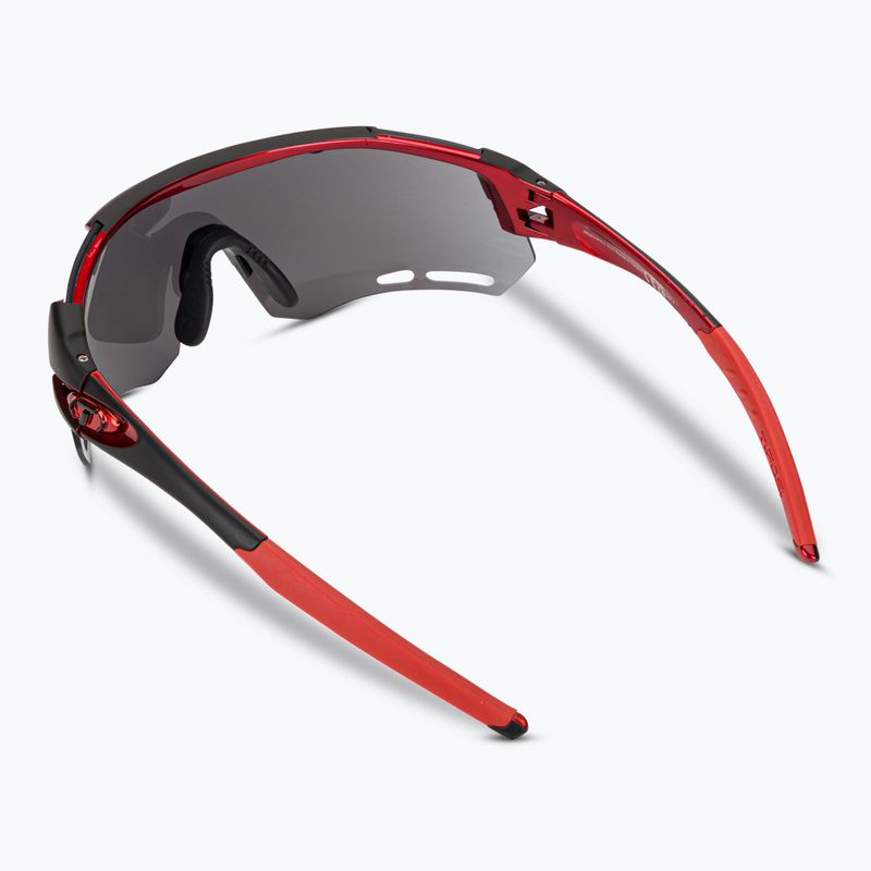 Tifosi Alliant 3 black red/smoke/ac red/clear cycling glasses 3