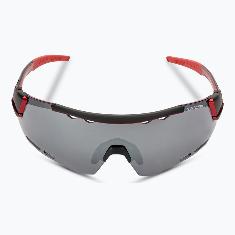 Tifosi Alliant 3 black red/smoke/ac red/clear cycling glasses 4