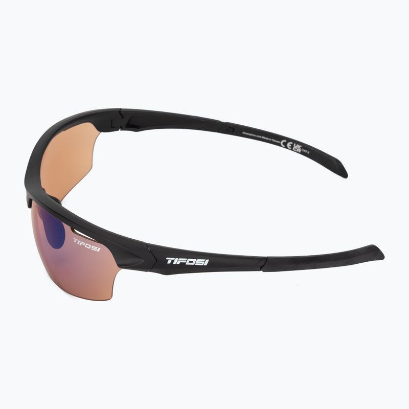 Tifosi Intense matte black/ac red sunglasses 4