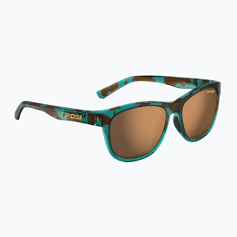 Tifosi Swank Polarized blue confetti/brown sunglasses