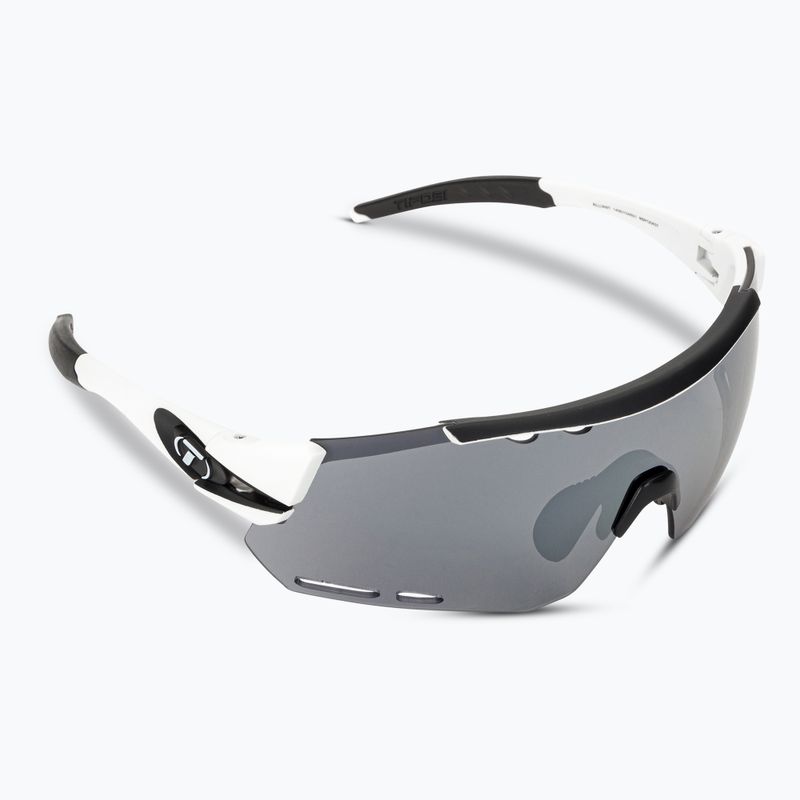 Tifosi Alliant 3 white black/smoke/ac red/clear cycling glasses 2
