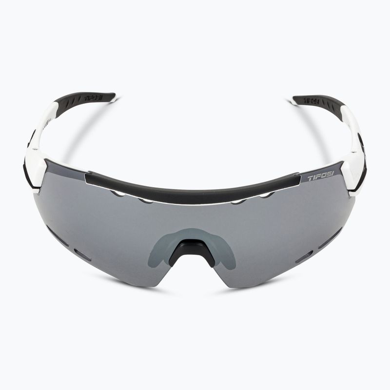 Tifosi Alliant 3 white black/smoke/ac red/clear cycling glasses 4