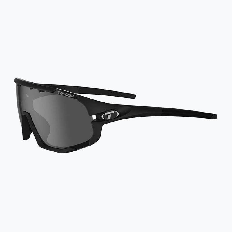 Tifosi Sledge matte black/smoke/ac red/clear cycling glasses 5