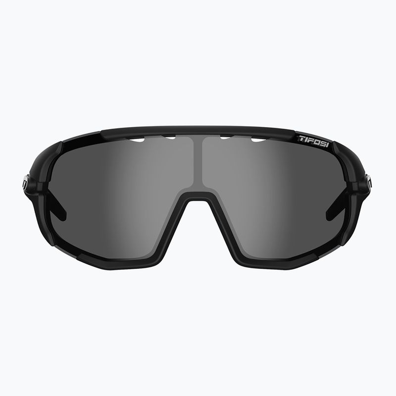 Tifosi Sledge matte black/smoke/ac red/clear cycling glasses 6
