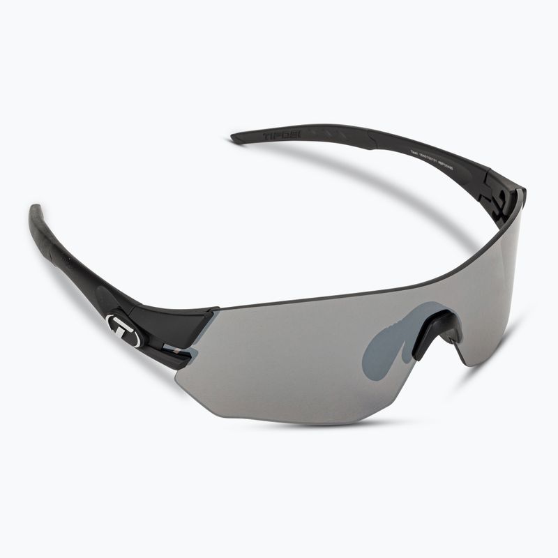 Tifosi Tsali matte black/smoke/ac red/clear cycling glasses 2