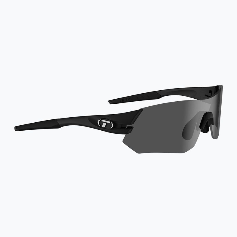 Tifosi Tsali matte black/smoke/ac red/clear cycling glasses 6
