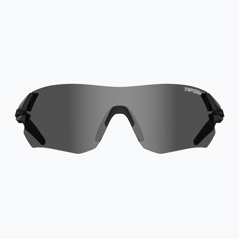 Tifosi Tsali matte black/smoke/ac red/clear cycling glasses 8