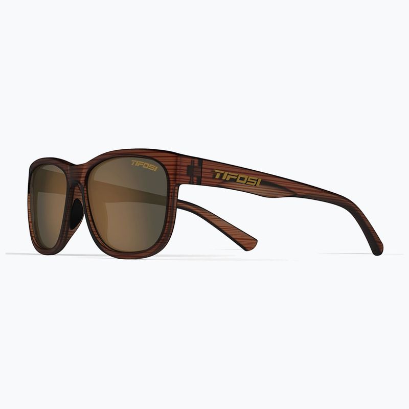 Tifosi Swank XL Polarized woodgrain/brown sunglasses 3