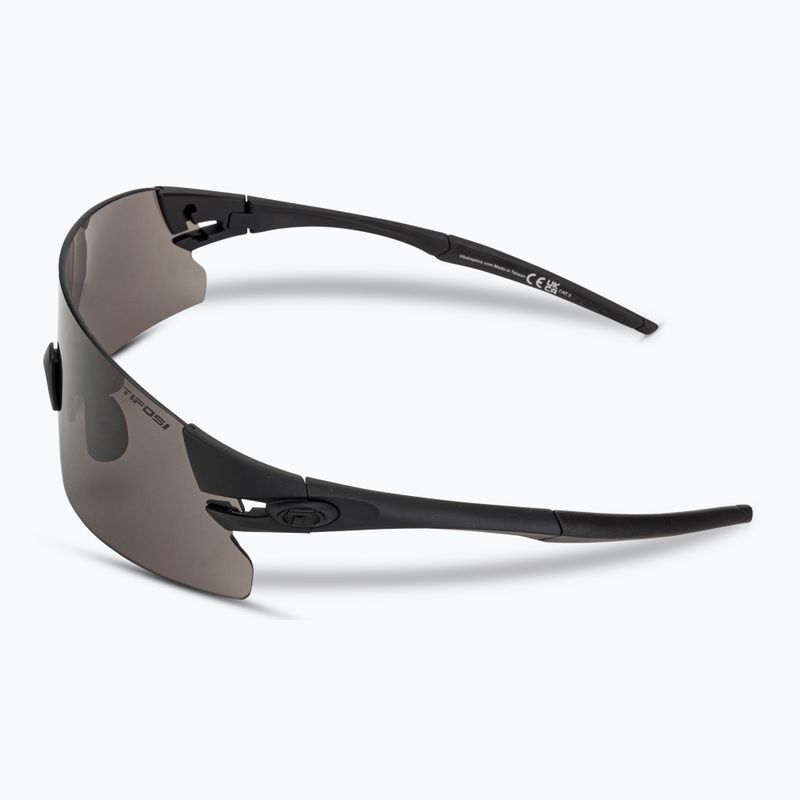 Tifosi Rail Xc Clarion blackout/smoke/ac red/clear cycling glasses 5