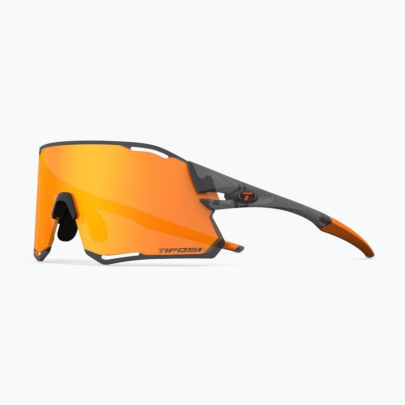 Tifosi Rail Race Clarion satin vapor/orange/clear sunglasses 3