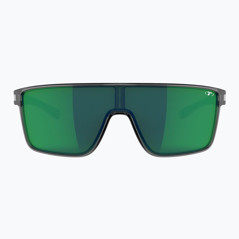 Tifosi Sanctum Polarized crystal smoke/green mirror polarized sunglasses 2