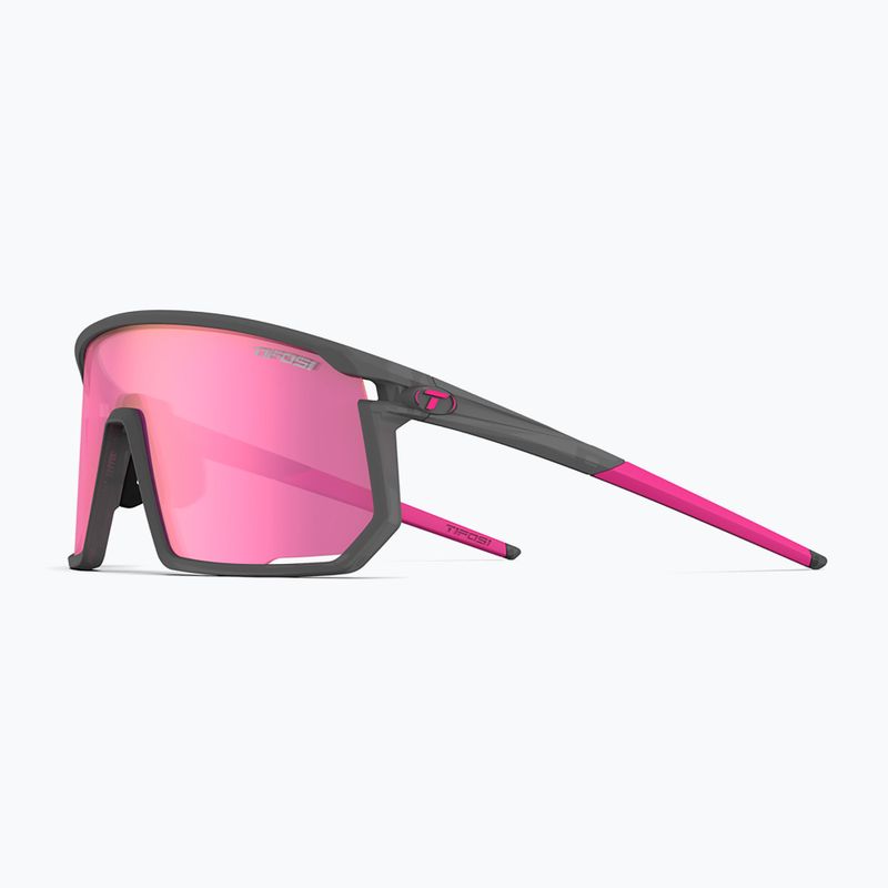 Tifosi Moab Clarion satin vapor/clarion sunset pink/ac red/clear sunglasses 3