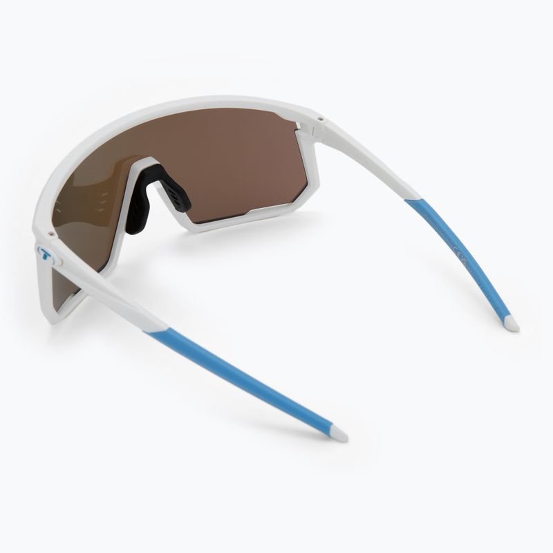 Tifosi Moab Clarion matte white/clarion blue/ac red/clear sunglasses 2