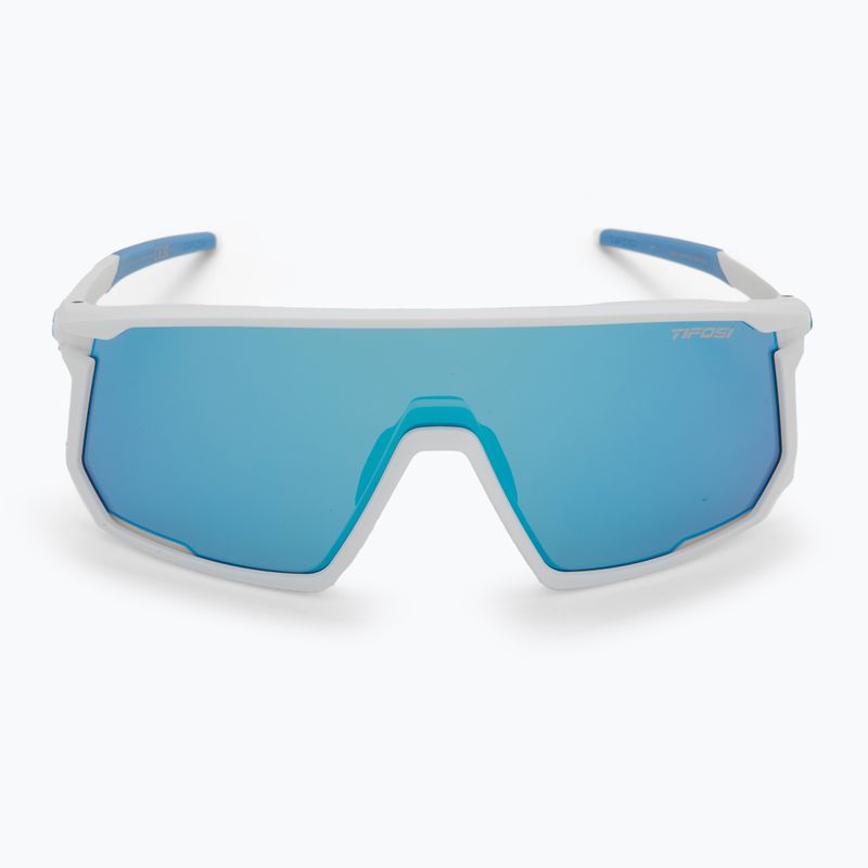 Tifosi Moab Clarion matte white/clarion blue/ac red/clear sunglasses 3