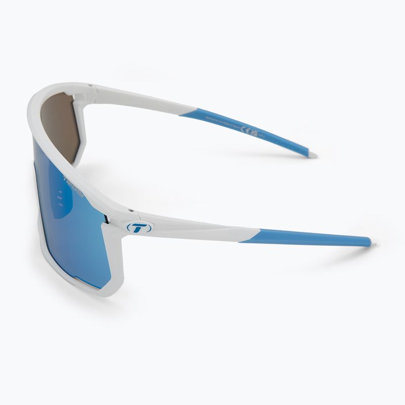 Tifosi Moab Clarion matte white/clarion blue/ac red/clear sunglasses 4