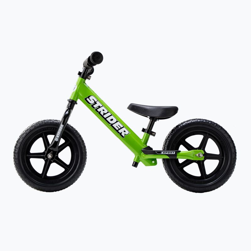 Strider Sport 12" green cross-country bicycle