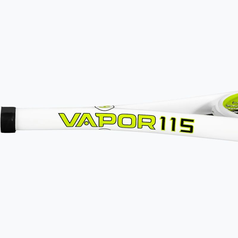 Harrow Vapor 115 Raneem El Welily Signature white/lime squash racket 8