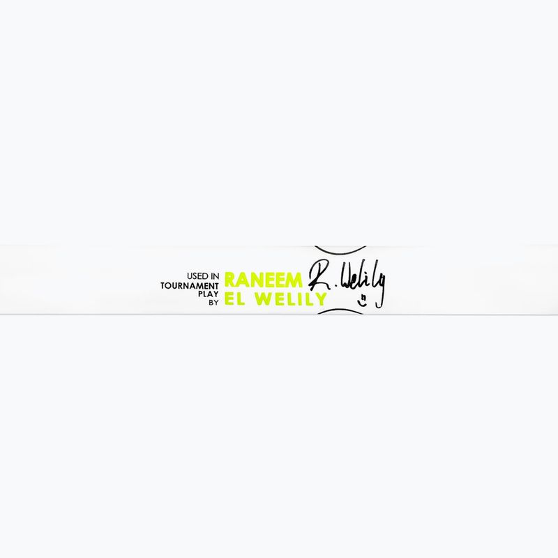 Harrow Vapor 115 Raneem El Welily Signature white/lime squash racket 9