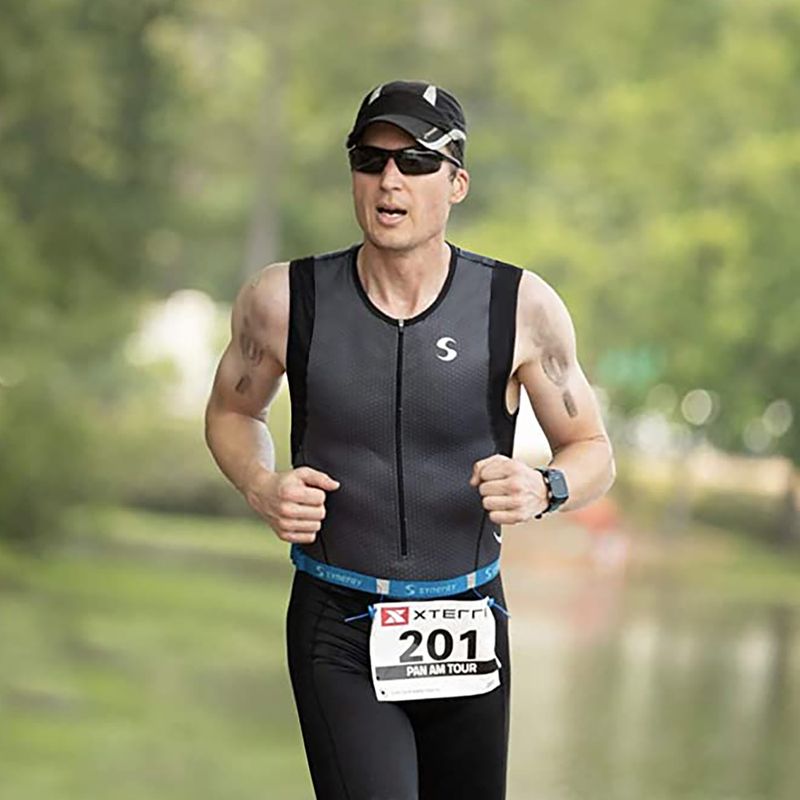 Race number belt Synergy Race Belt blue 4
