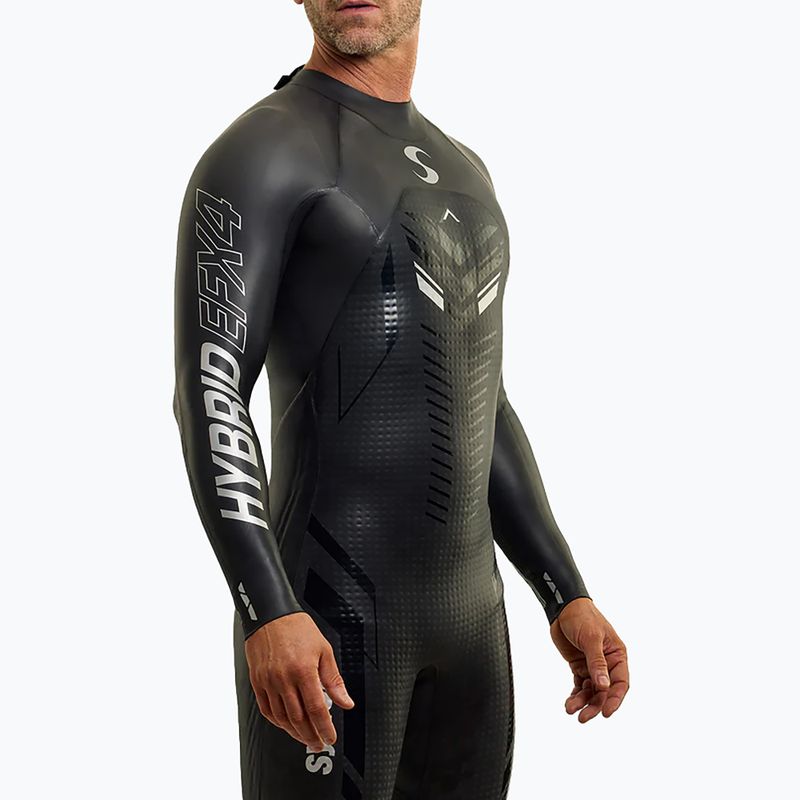 Wetsuit Synergy Hybrid EFX4 Full Sleeve Triathlon black 3