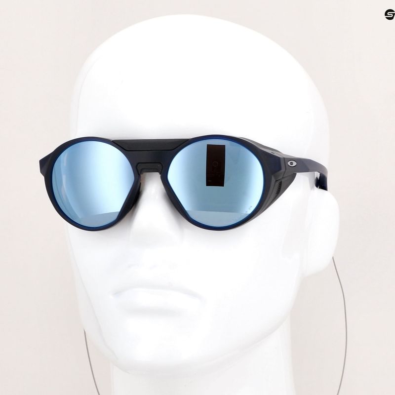 Oakley Clifden matte trans blue/prizm deep water polarized sunglasses 14