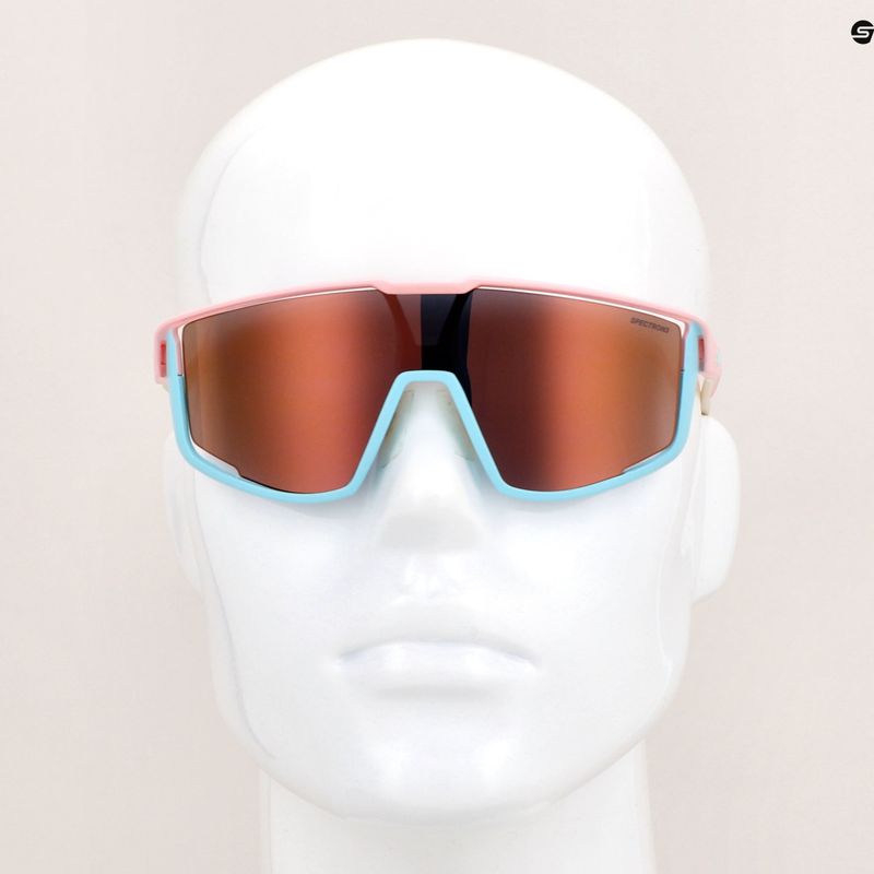 Julbo Fury Spectron 3Cf matt pastel pink/light blue cycling glasses 9