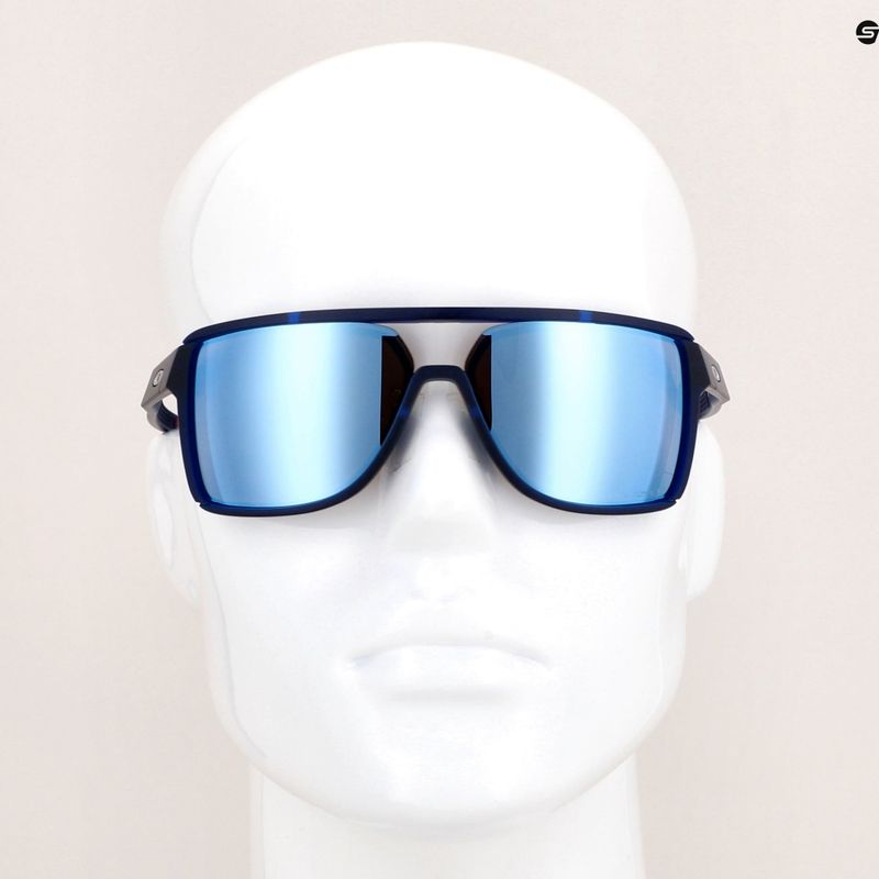 Oakley Castel matte trans blue/prizm deep water polarized hiking glasses 14