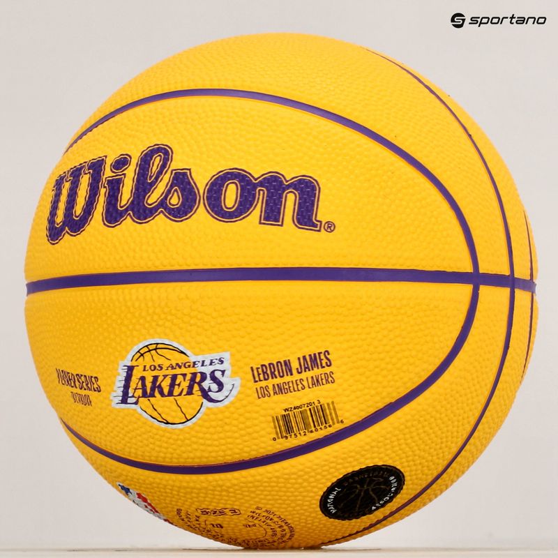 Wilson NBA Player Icon Mini Lebron basketball WZ4007201XB3 size 3 8