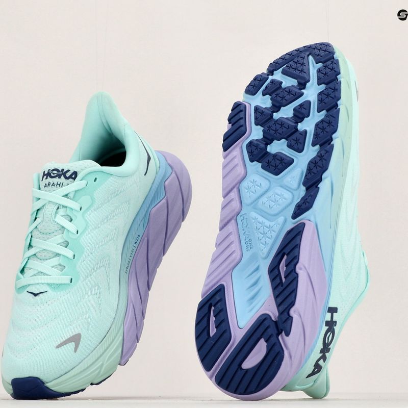 Women's running shoes HOKA Arahi 6 sunlit ocean/lilac mist 21