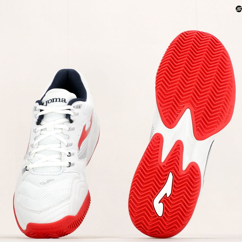 Men's tennis shoes Joma Master 1000 white/red 12