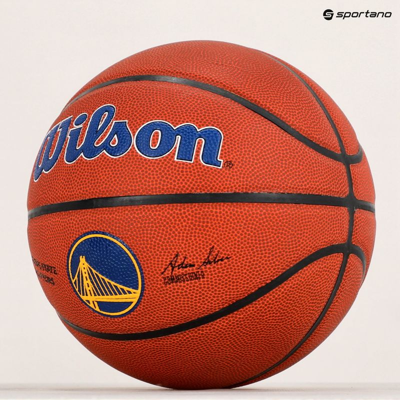 Wilson NBA Team Alliance Golden State Warriors basketball WTB3100XBGOL size 7 6