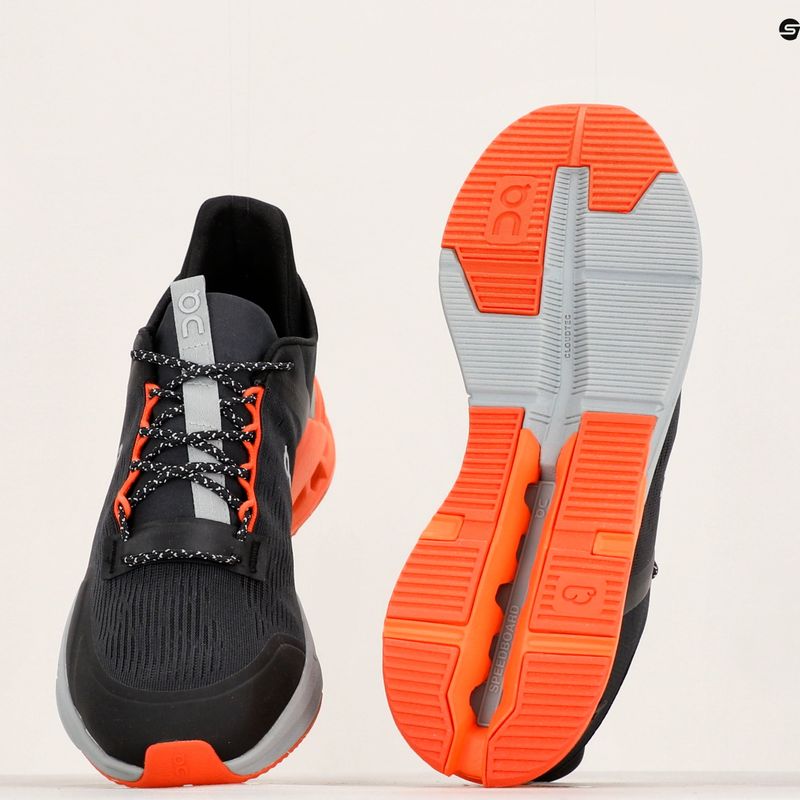 Men's running shoes On Cloudnova Flux black/flame 13