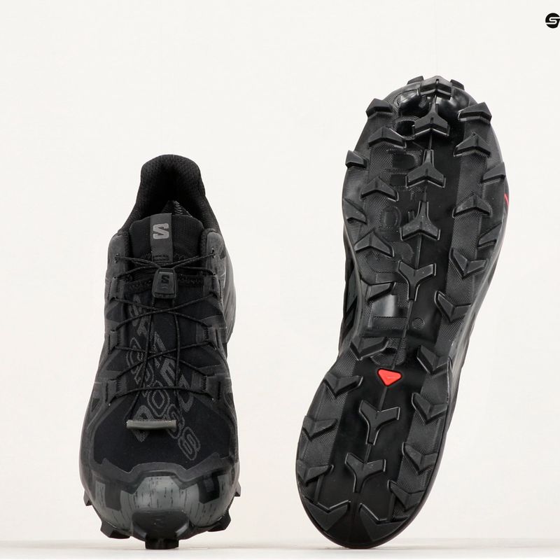 Men's running shoes Salomon Speedcross 6 GTX black/black/phantom 12