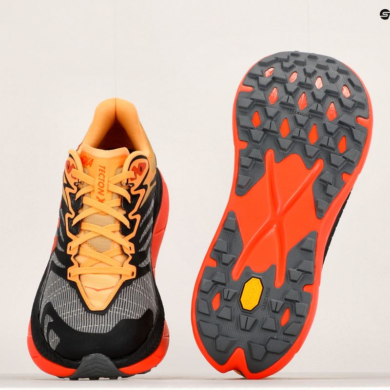 Men's running shoes HOKA Tecton X 2 black/flame 20