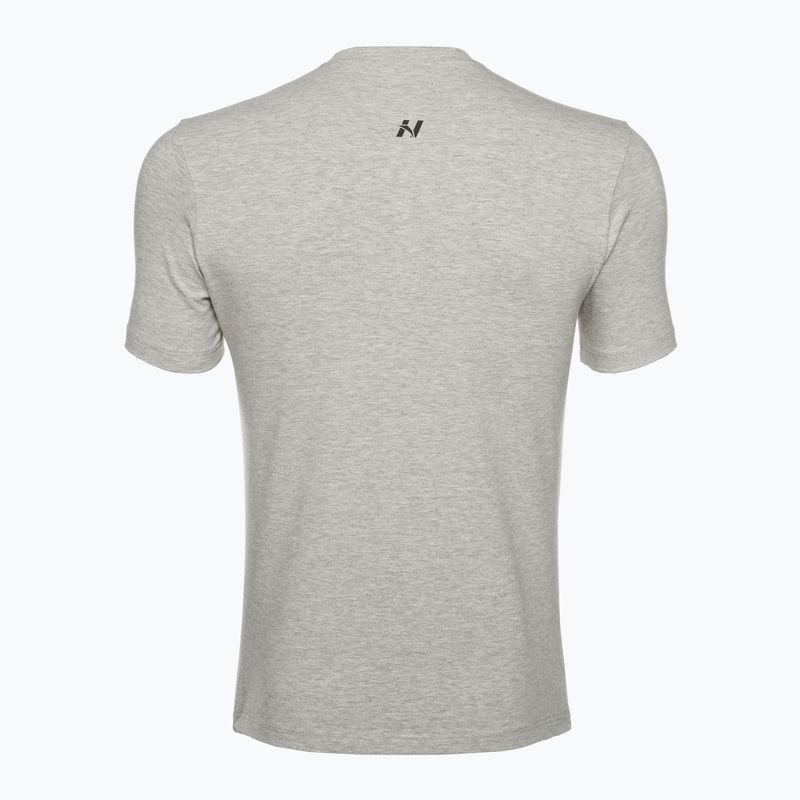 NEBBIA Minimalist Logo men's training t-shirt light grey 5