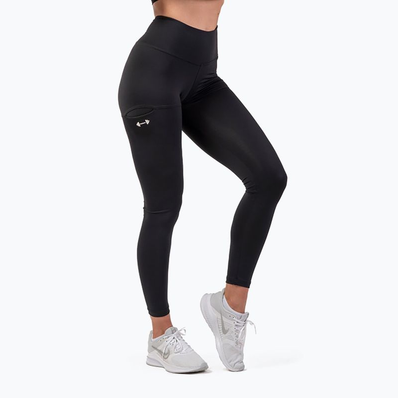 Women's leggings NEBBIA Active High-Waist Smart Pocket black 402 5