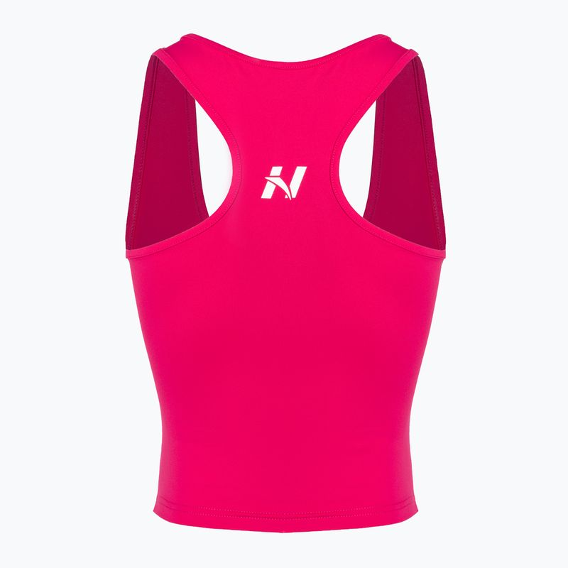 Women's training tank top NEBBIA Sporty Slim Fit Crop pink 5