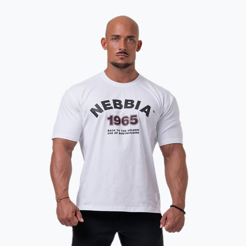 NEBBIA Golden Era men's training shirt white 1920430 2