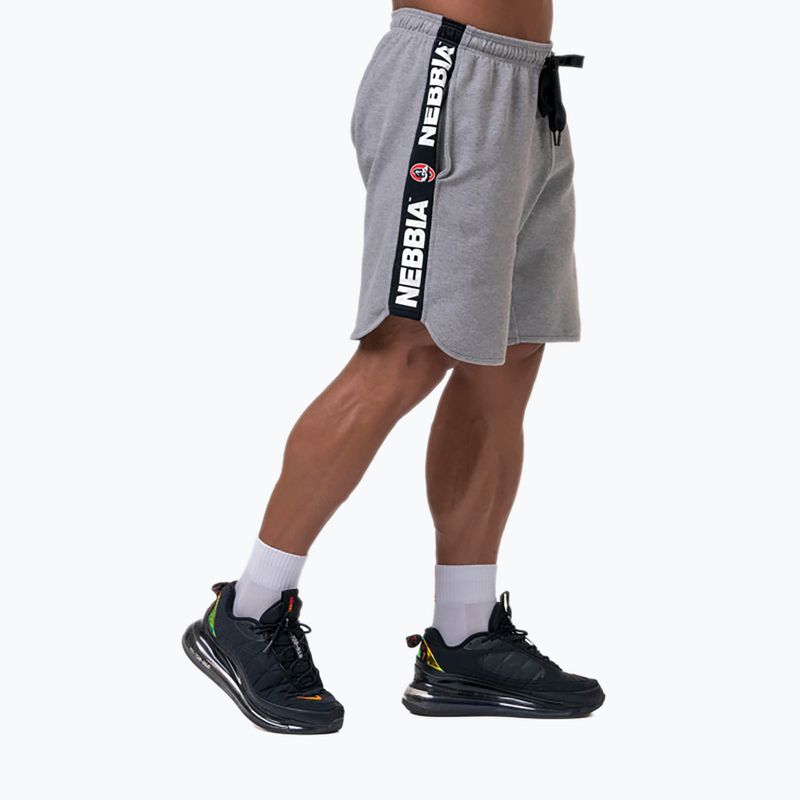 NEBBIA Legend-Approved grey men's training shorts 1950330