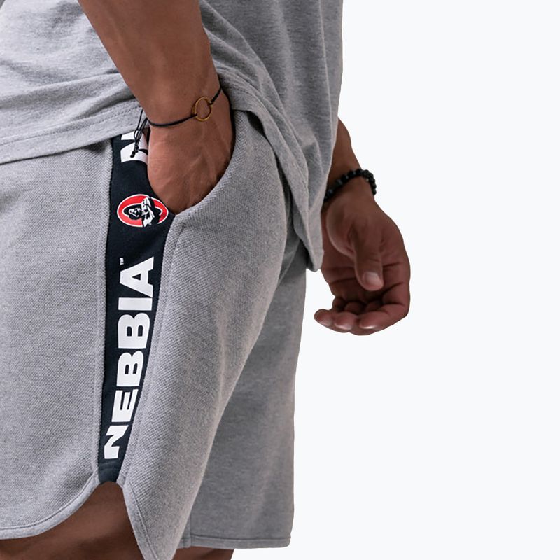NEBBIA Legend-Approved grey men's training shorts 1950330 3