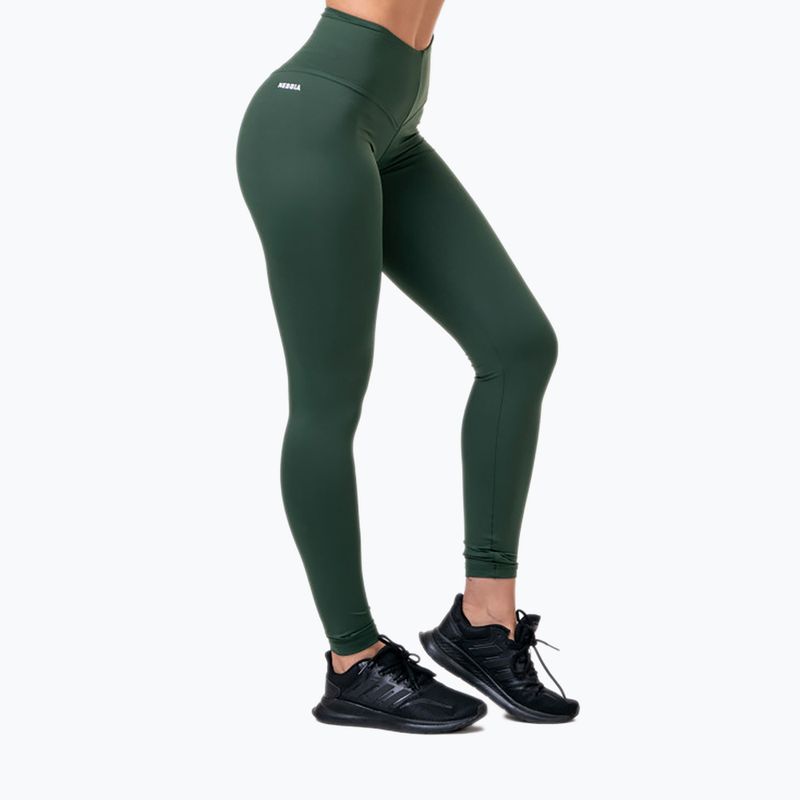Women's leggings NEBBIA Classic Hero High-Waist green 5700910
