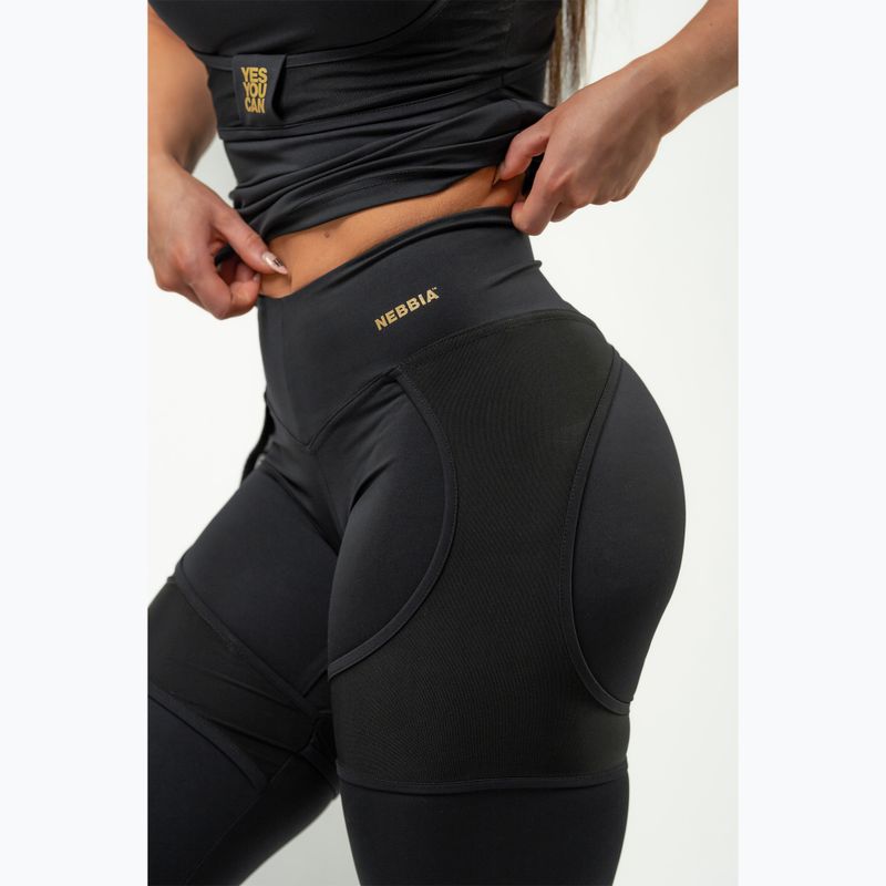 Women's training top NEBBIA Ultra Intense black/gold 7