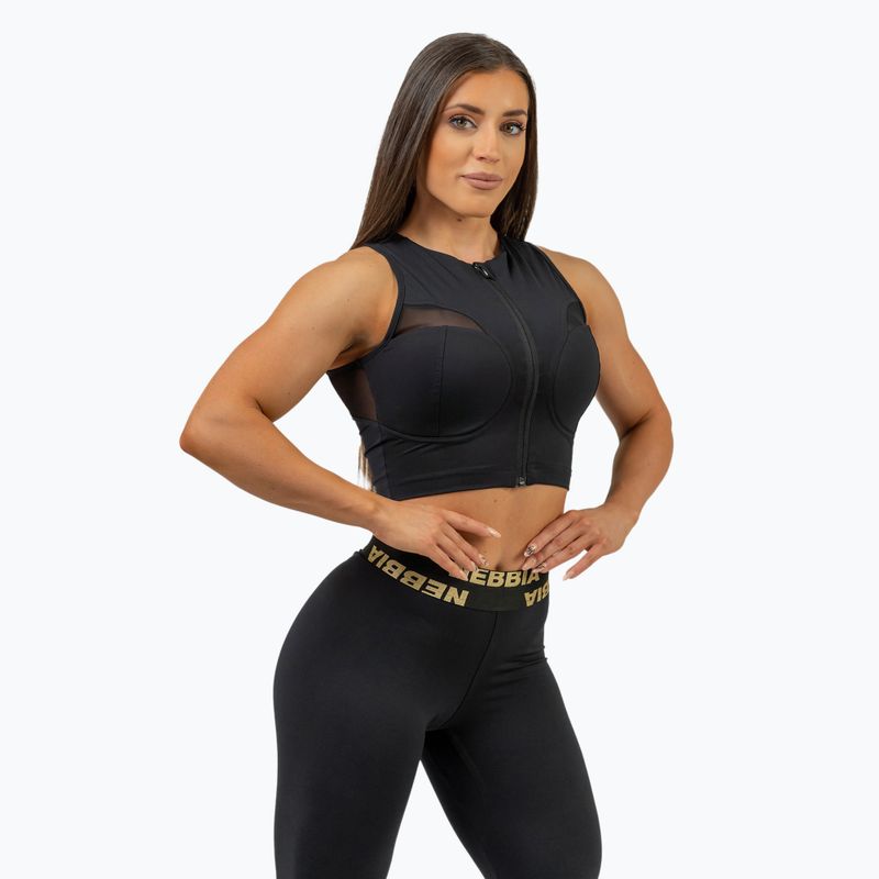 Women's leggings NEBBIA Perform Intense black/gold 6