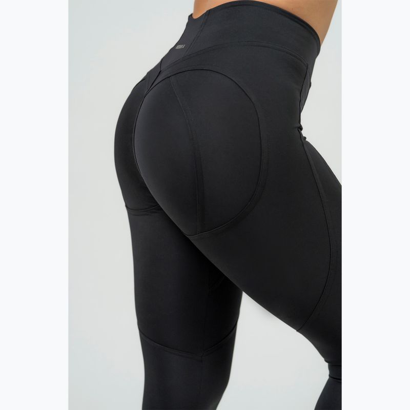 Women's training leggings NEBBIA Heart-Shaped Intense black/gold 5