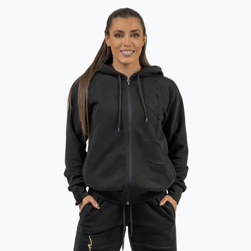 Women's NEBBIA Signature sweatshirt Intense black/gold