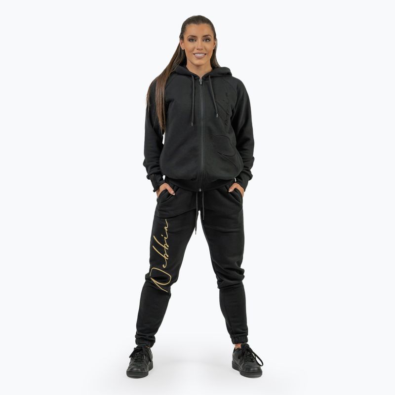 Women's NEBBIA Signature sweatshirt Intense black/gold 2